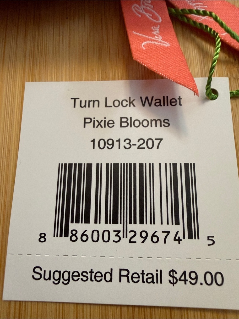 NWT Vera Bradley Pixie Blooms Quilted Turn Lock Wallet - Picture 2 of 5